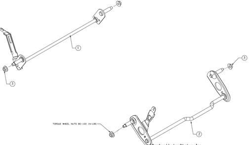 Axles Diagram and Parts List for (12ACA2M6710)(2020) Cub Cadet Lawn Mower
